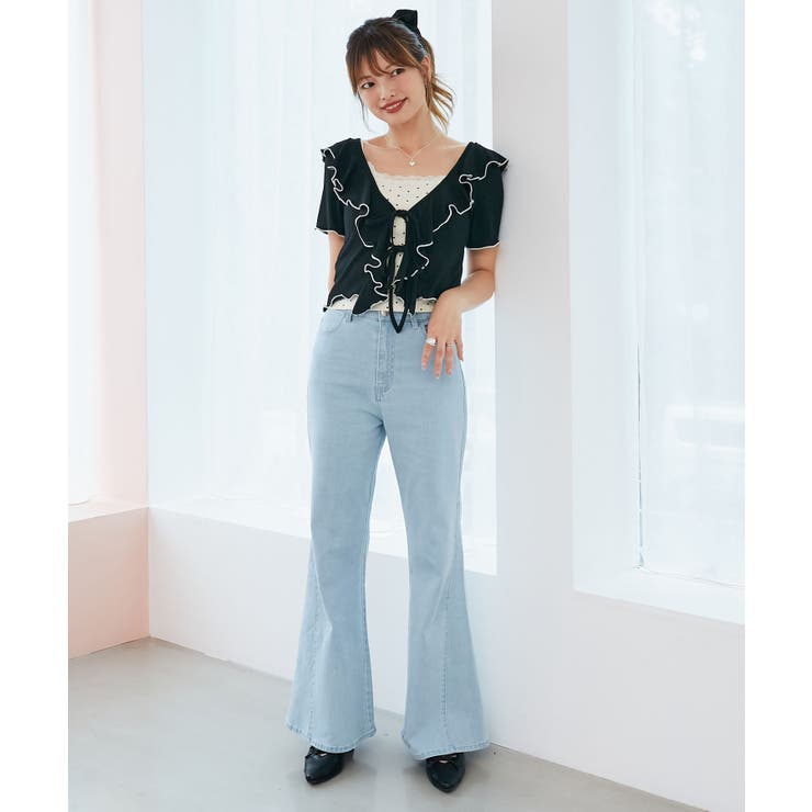 ヒップハートフレアパンツ | MAJESTIC LEGON  | 詳細画像13 