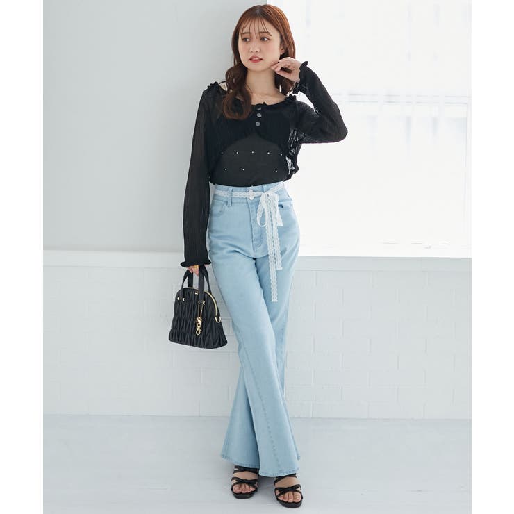 ヒップハートフレアパンツ | MAJESTIC LEGON  | 詳細画像19 