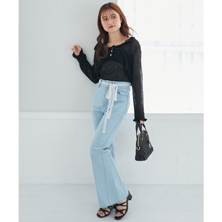 ヒップハートフレアパンツ | MAJESTIC LEGON  | 詳細画像20 