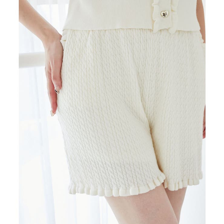 アイボリー | ミニケーブルショートパンツ | MAJESTIC LEGON 