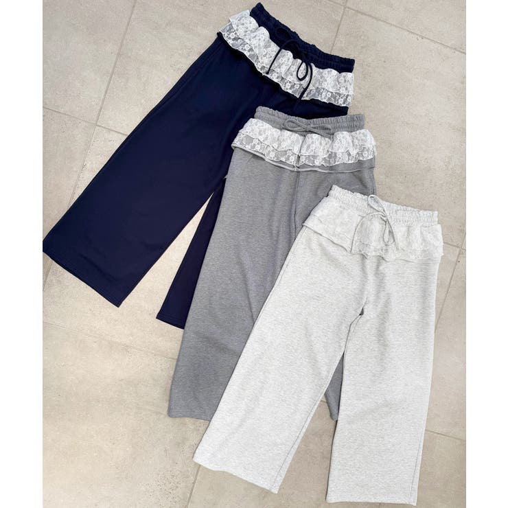 フリルレイヤードスウェットパンツ | MAJESTIC LEGON  | 詳細画像2 