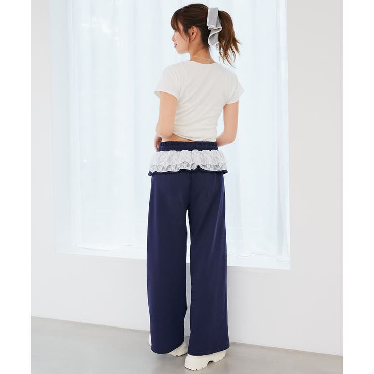 フリルレイヤードスウェットパンツ | MAJESTIC LEGON  | 詳細画像23 