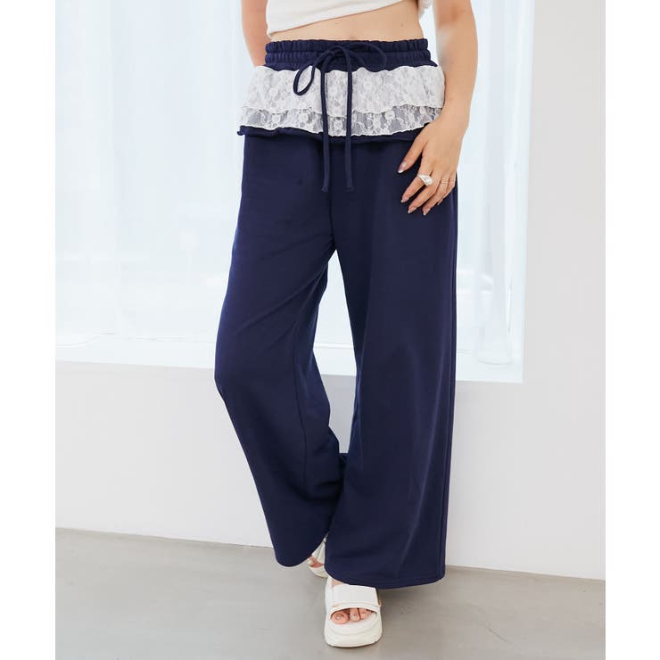 フリルレイヤードスウェットパンツ | MAJESTIC LEGON  | 詳細画像24 