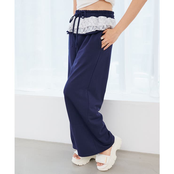 フリルレイヤードスウェットパンツ | MAJESTIC LEGON  | 詳細画像25 