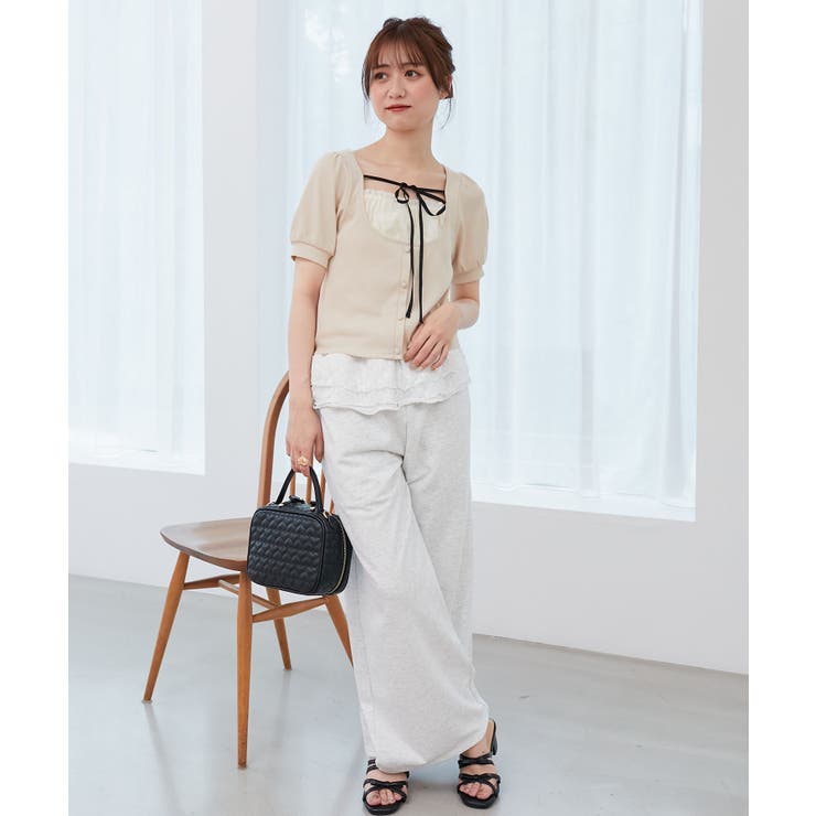 フリルレイヤードスウェットパンツ | MAJESTIC LEGON  | 詳細画像4 