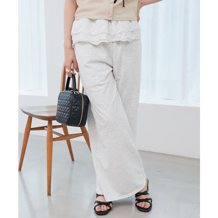 フリルレイヤードスウェットパンツ | MAJESTIC LEGON  | 詳細画像6 