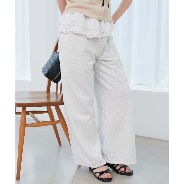 フリルレイヤードスウェットパンツ | MAJESTIC LEGON  | 詳細画像7 