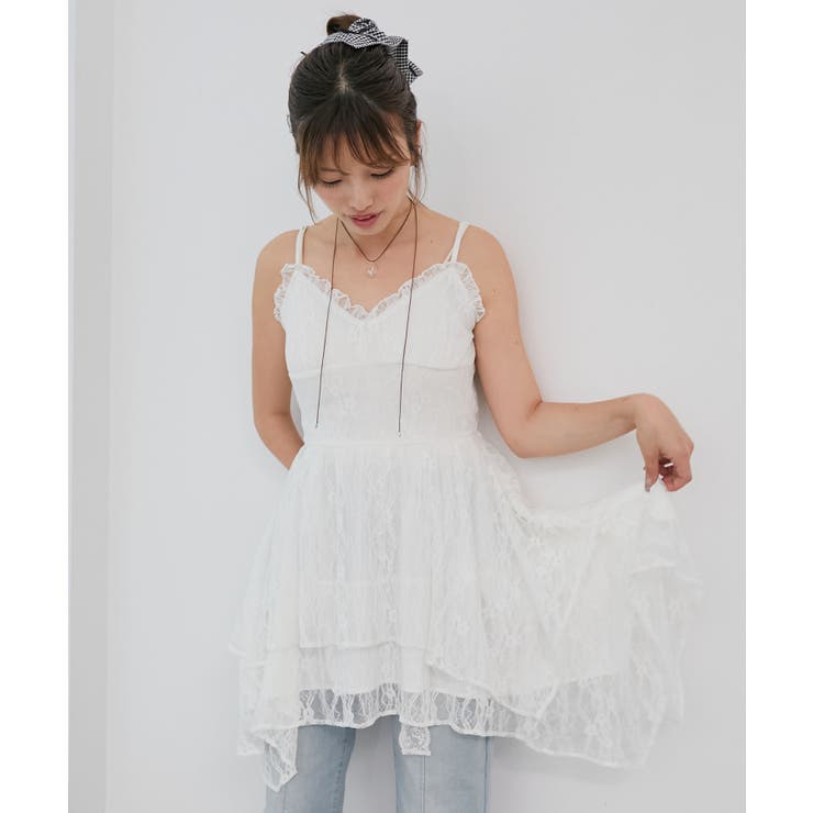 オフ | イレヘムティアードミニキャミワンピ | MAJESTIC LEGON 