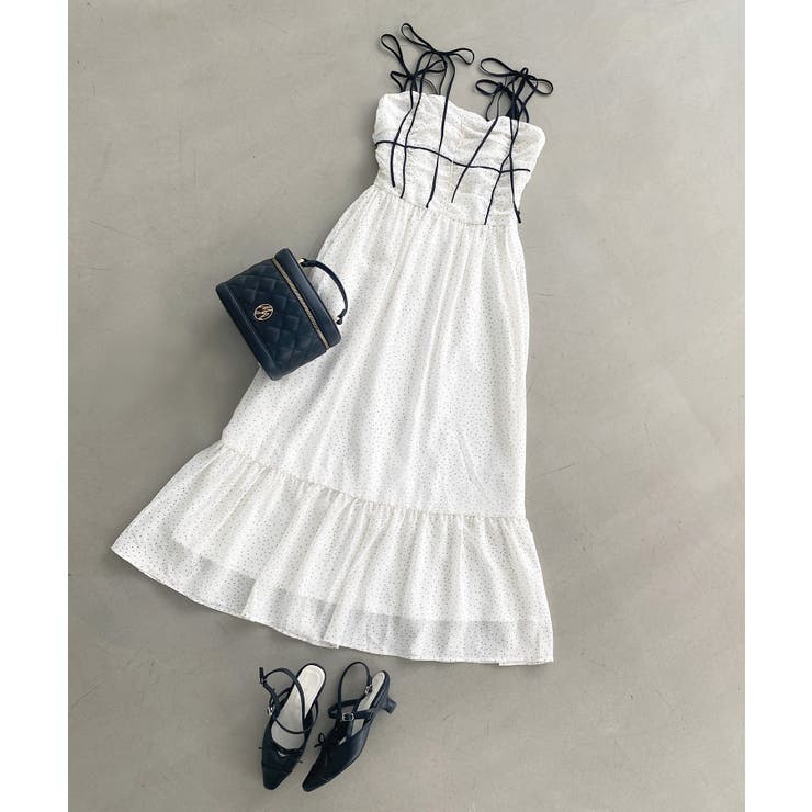 バイカラーリボンキャミワンピース | MAJESTIC LEGON  | 詳細画像46 