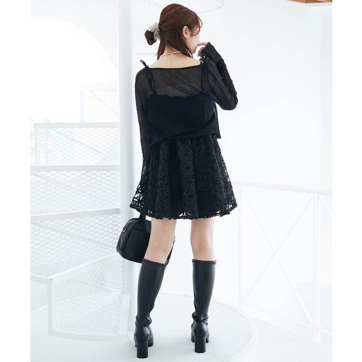 フラワーチュールミニキャミワンピ | MAJESTIC LEGON  | 詳細画像11 