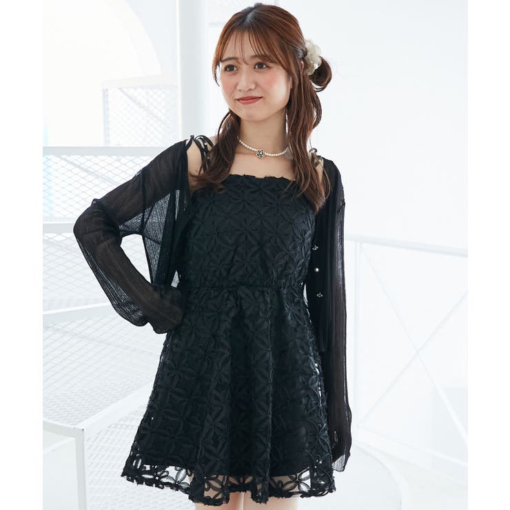 フラワーチュールミニキャミワンピ | MAJESTIC LEGON  | 詳細画像12 