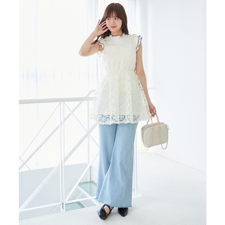 フラワーチュールミニキャミワンピ | MAJESTIC LEGON  | 詳細画像4 