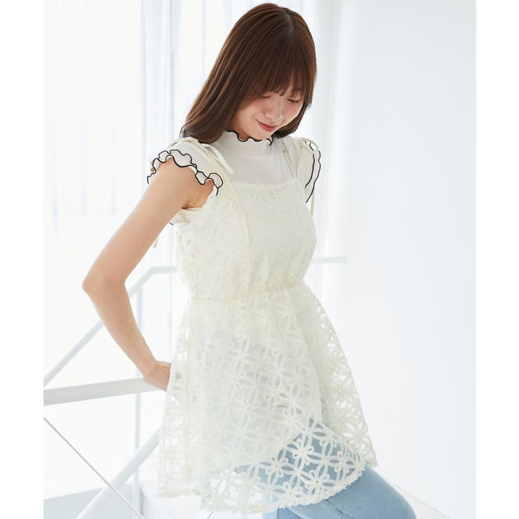 フラワーチュールミニキャミワンピ | MAJESTIC LEGON  | 詳細画像8 