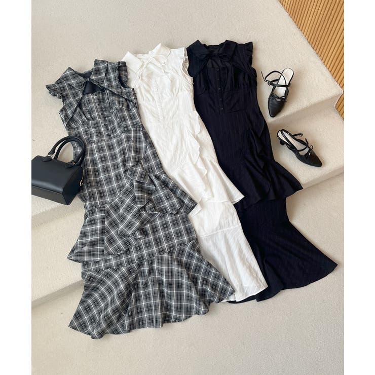 デコルテオープンノースリロングワンピ | MAJESTIC LEGON  | 詳細画像2 