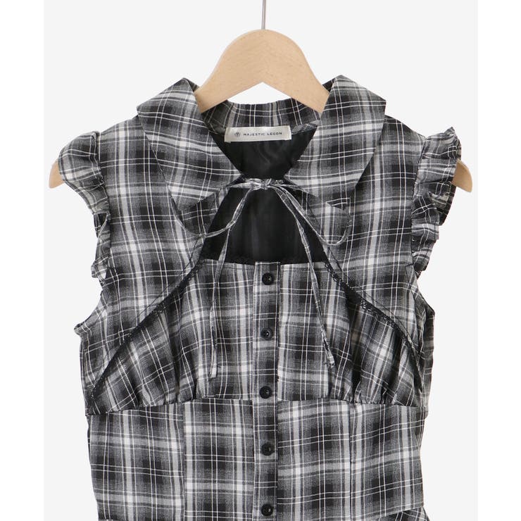 デコルテオープンノースリロングワンピ | MAJESTIC LEGON  | 詳細画像31 