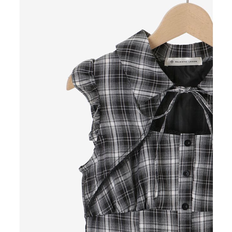 デコルテオープンノースリロングワンピ | MAJESTIC LEGON  | 詳細画像32 