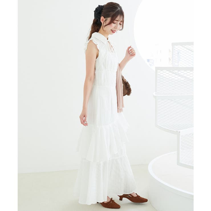 デコルテオープンノースリロングワンピ | MAJESTIC LEGON  | 詳細画像5 