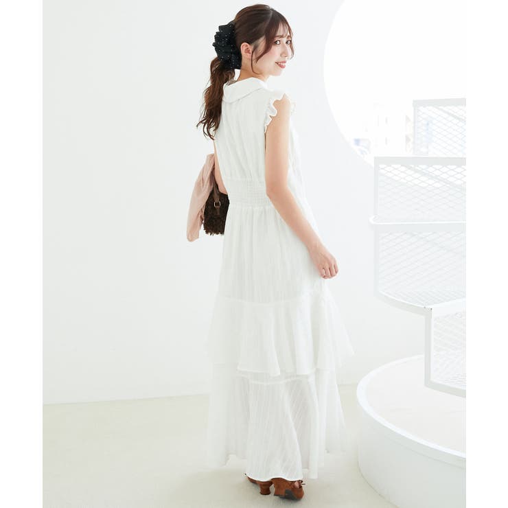 デコルテオープンノースリロングワンピ | MAJESTIC LEGON  | 詳細画像6 