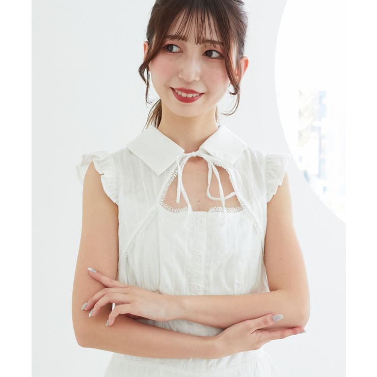 デコルテオープンノースリロングワンピ | MAJESTIC LEGON  | 詳細画像7 