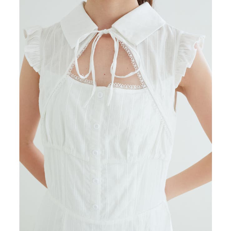 デコルテオープンノースリロングワンピ | MAJESTIC LEGON  | 詳細画像9 