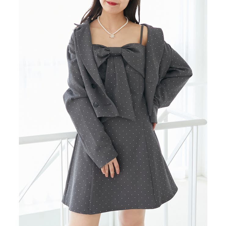 キラキラビッグリボンミニワンピ | MAJESTIC LEGON  | 詳細画像17 