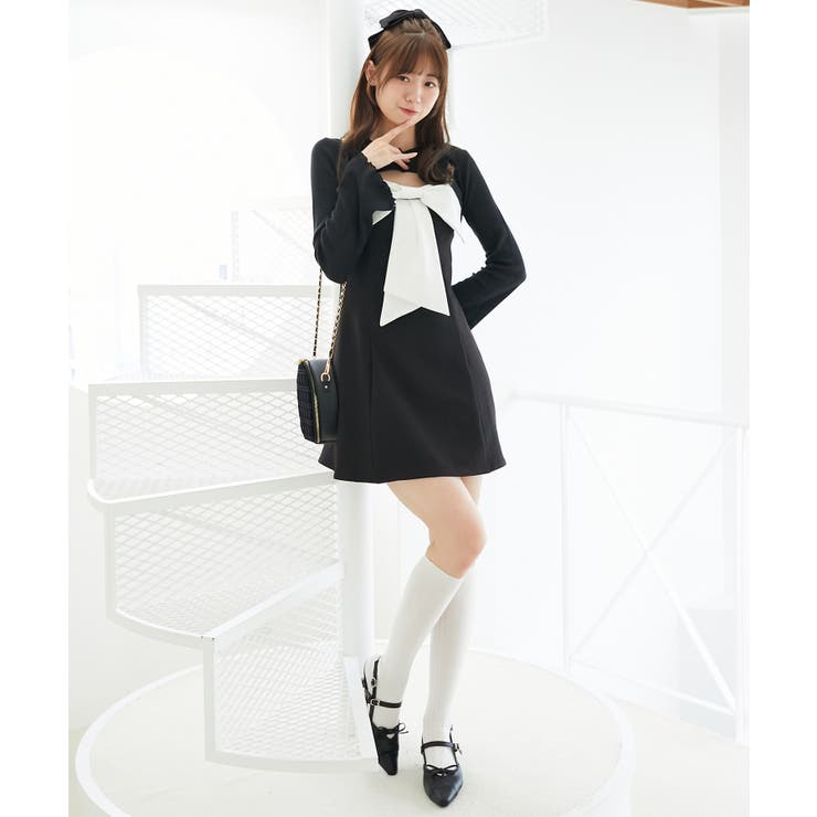 キラキラビッグリボンミニワンピ | MAJESTIC LEGON  | 詳細画像22 