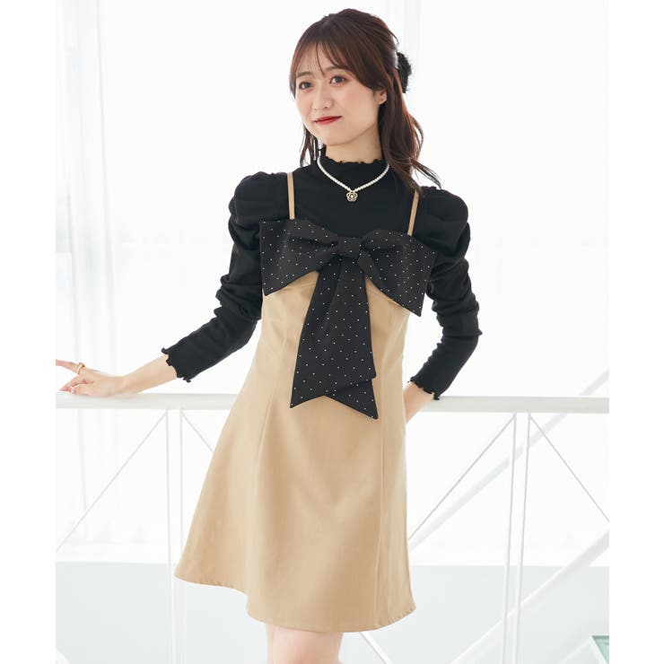 キラキラビッグリボンミニワンピ | MAJESTIC LEGON  | 詳細画像3 