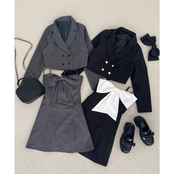 キラキラビッグリボンミニワンピ | MAJESTIC LEGON  | 詳細画像33 