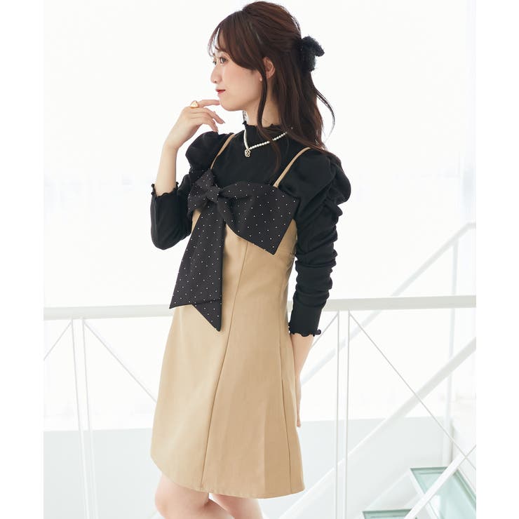 キラキラビッグリボンミニワンピ | MAJESTIC LEGON  | 詳細画像4 