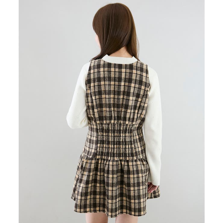 フロントリボンチェックミニジャンスカ | MAJESTIC LEGON  | 詳細画像14 