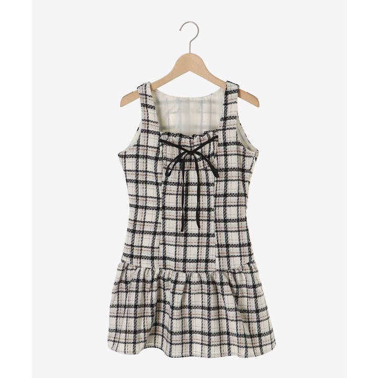 フロントリボンチェックミニジャンスカ | MAJESTIC LEGON  | 詳細画像16 