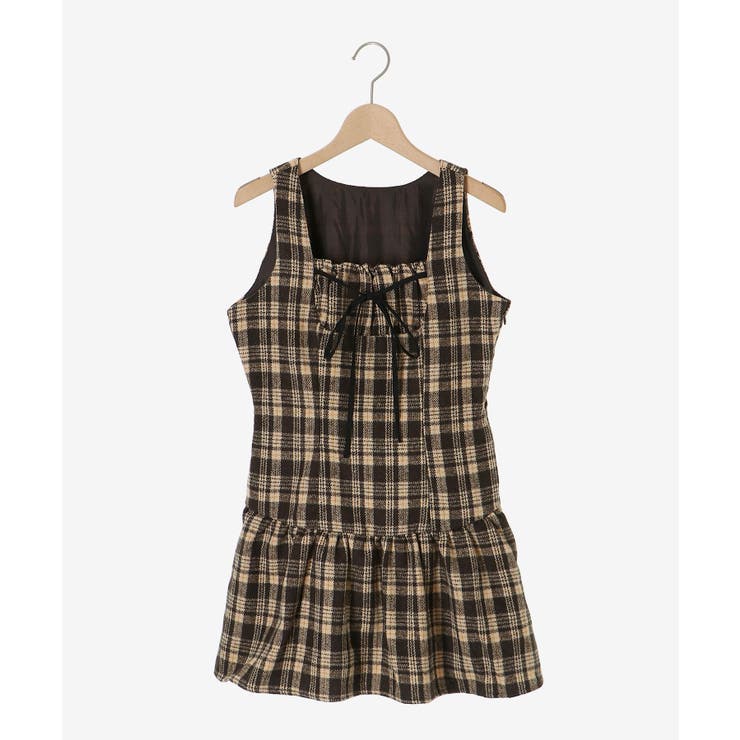 フロントリボンチェックミニジャンスカ | MAJESTIC LEGON  | 詳細画像17 