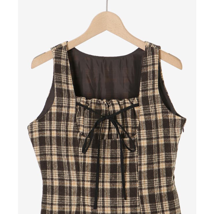 フロントリボンチェックミニジャンスカ | MAJESTIC LEGON  | 詳細画像19 