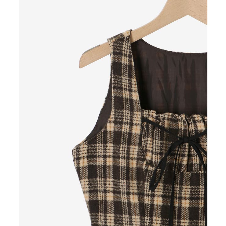 フロントリボンチェックミニジャンスカ | MAJESTIC LEGON  | 詳細画像20 