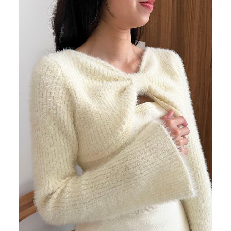 リボンボレロドッキングニットワンピ | MAJESTIC LEGON  | 詳細画像11 