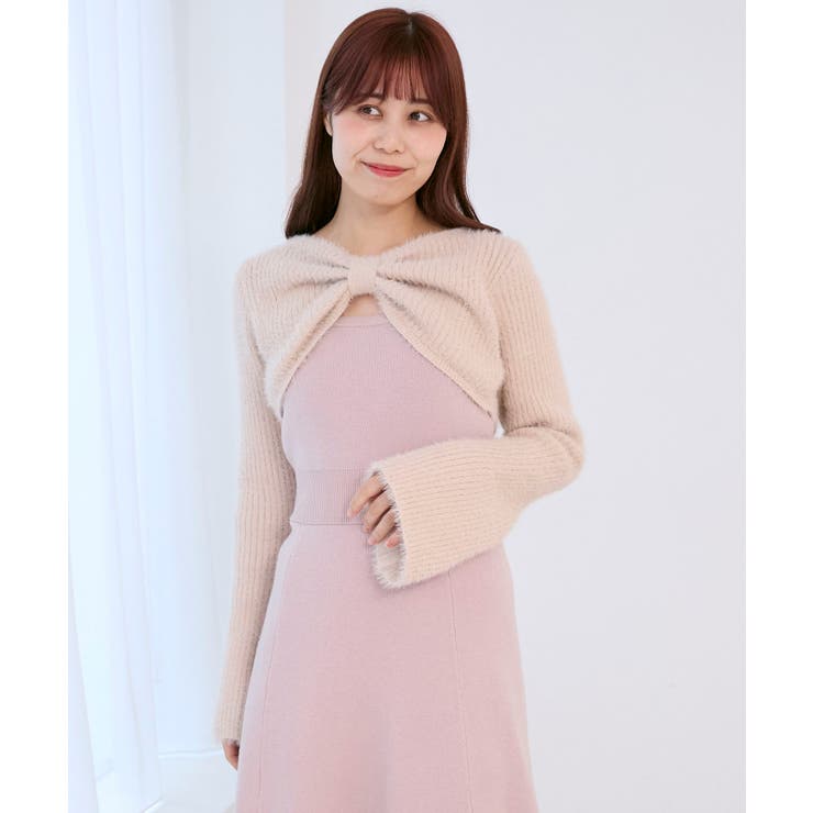 リボンボレロドッキングニットワンピ | MAJESTIC LEGON  | 詳細画像15 