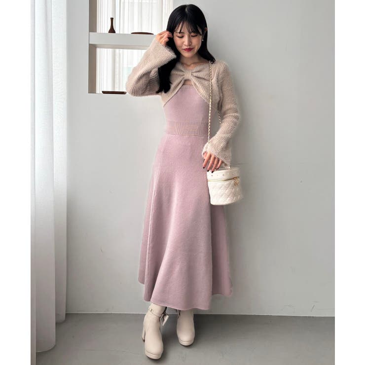 リボンボレロドッキングニットワンピ | MAJESTIC LEGON  | 詳細画像19 