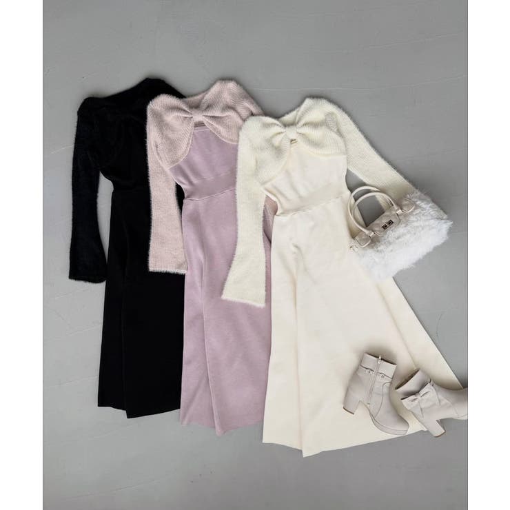 リボンボレロドッキングニットワンピ | MAJESTIC LEGON  | 詳細画像2 