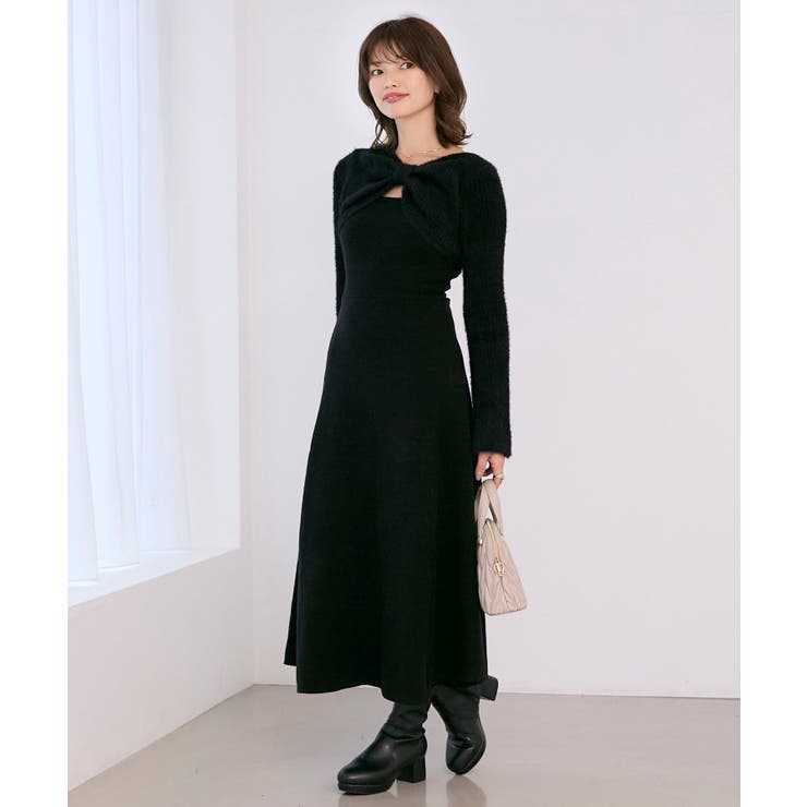 リボンボレロドッキングニットワンピ | MAJESTIC LEGON  | 詳細画像21 