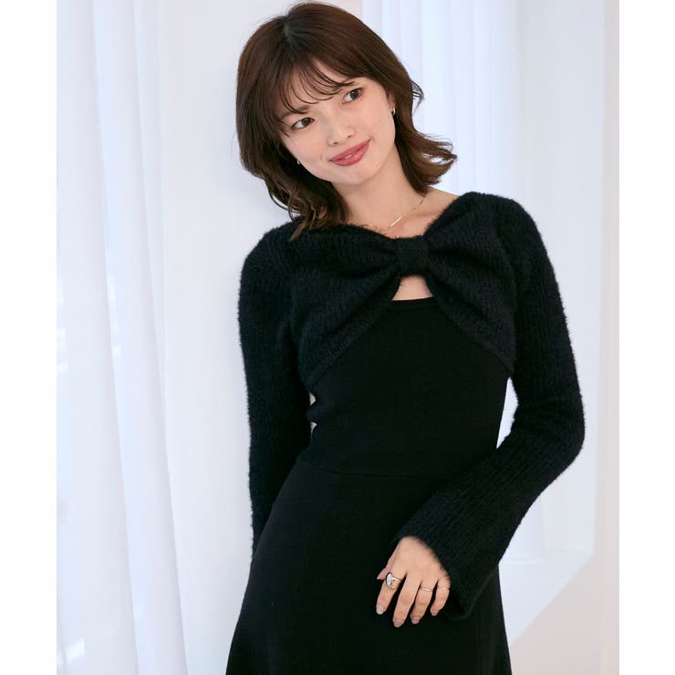 リボンボレロドッキングニットワンピ | MAJESTIC LEGON  | 詳細画像23 