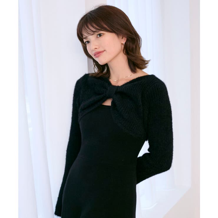 リボンボレロドッキングニットワンピ | MAJESTIC LEGON  | 詳細画像24 