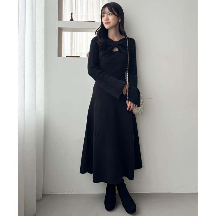 リボンボレロドッキングニットワンピ | MAJESTIC LEGON  | 詳細画像26 