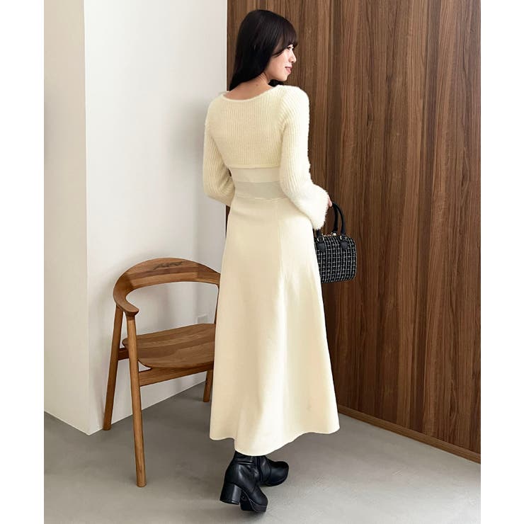 リボンボレロドッキングニットワンピ | MAJESTIC LEGON  | 詳細画像7 