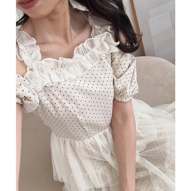 スイートチュールティアードワンピース | MAJESTIC LEGON  | 詳細画像15 