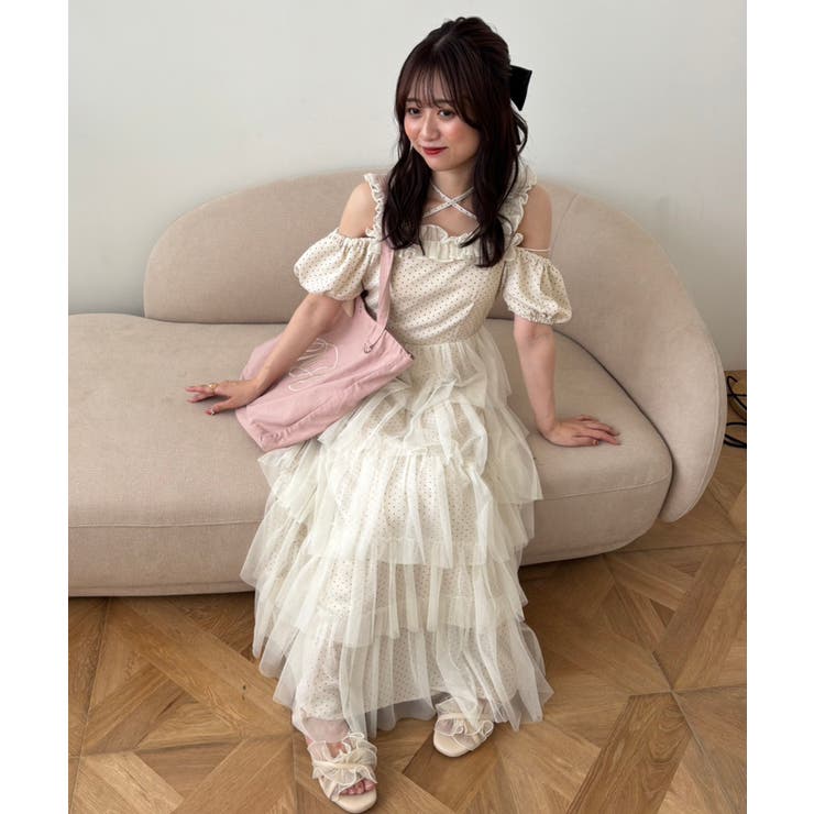 スイートチュールティアードワンピース | MAJESTIC LEGON  | 詳細画像3 