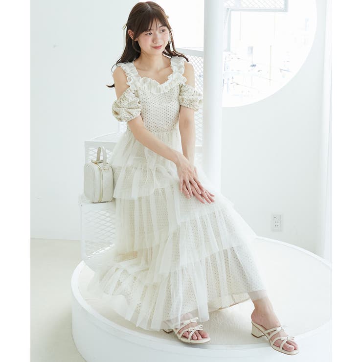 スイートチュールティアードワンピース | MAJESTIC LEGON  | 詳細画像5 