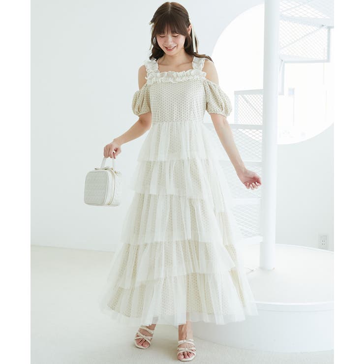 スイートチュールティアードワンピース | MAJESTIC LEGON  | 詳細画像6 