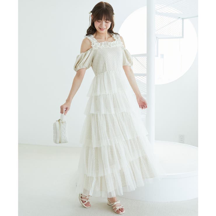 スイートチュールティアードワンピース | MAJESTIC LEGON  | 詳細画像7 