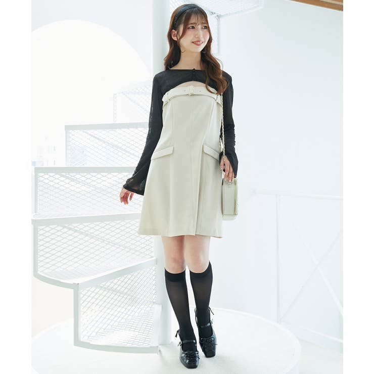 デコルテオープンミニワンピセット | MAJESTIC LEGON  | 詳細画像1 