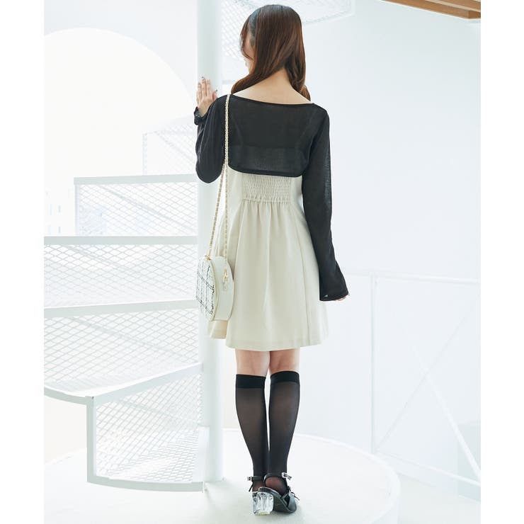 デコルテオープンミニワンピセット | MAJESTIC LEGON  | 詳細画像4 